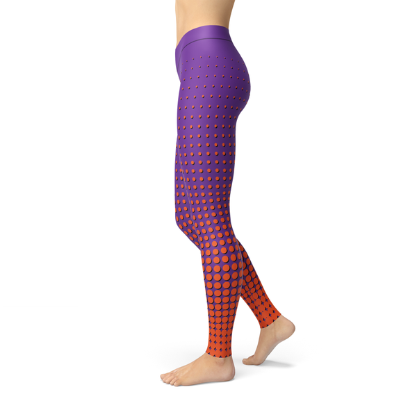 Leslie Orange Dots - Luxy Leggings