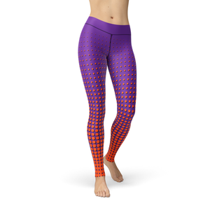 Leslie Orange Dots - Luxy Leggings