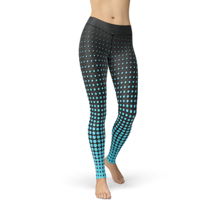 Leslie Blue Dots - Luxy Leggings